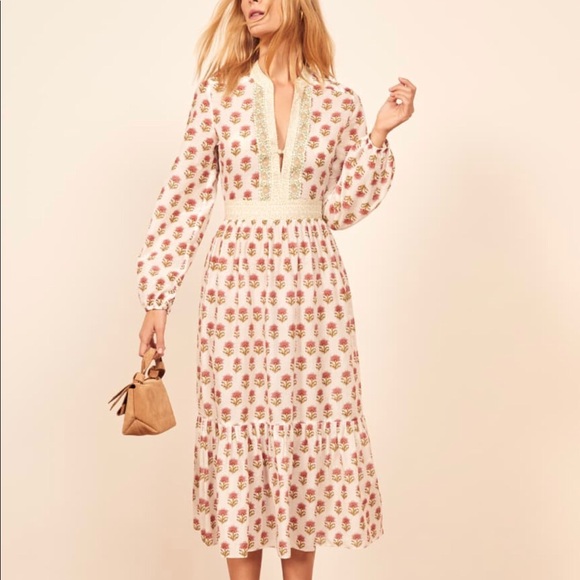 Reformation Delilah Dress size 4 - Picture 4 of 7